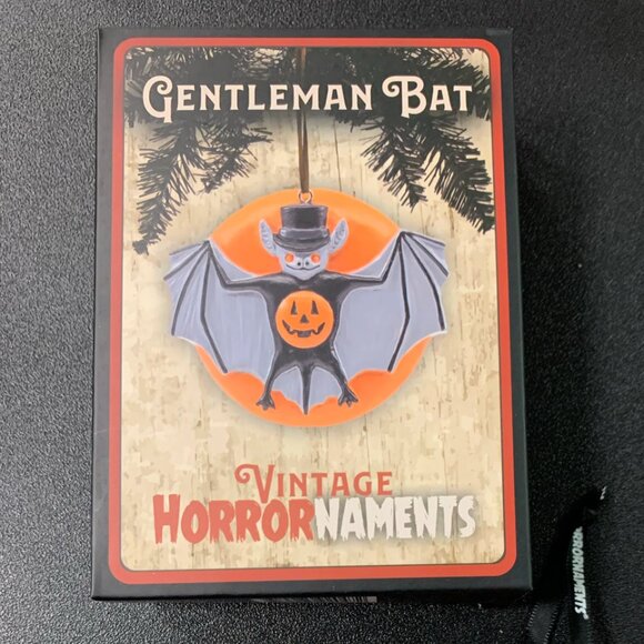 Vintage Horrornaments Gentleman Bat New Collectible Ornament Halloween Christmas - Picture 1 of 10